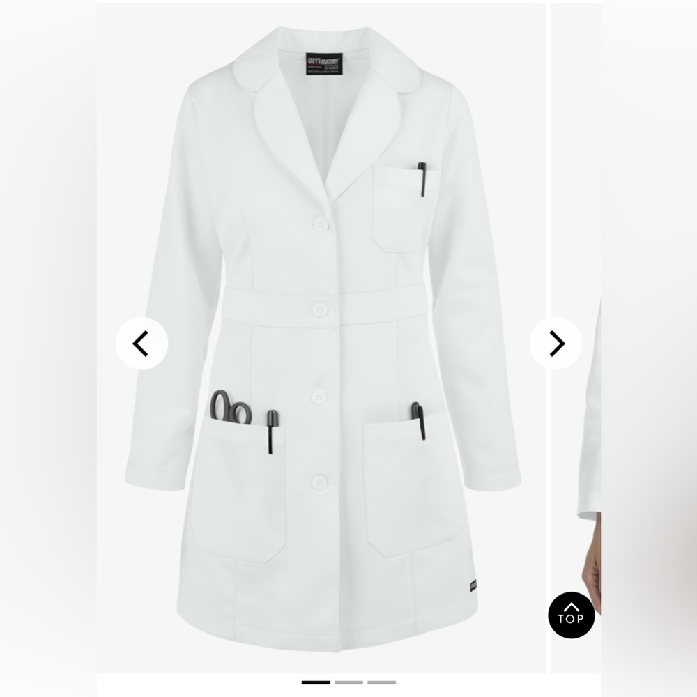 Greys anatomy lab coat, women's, fitted waist